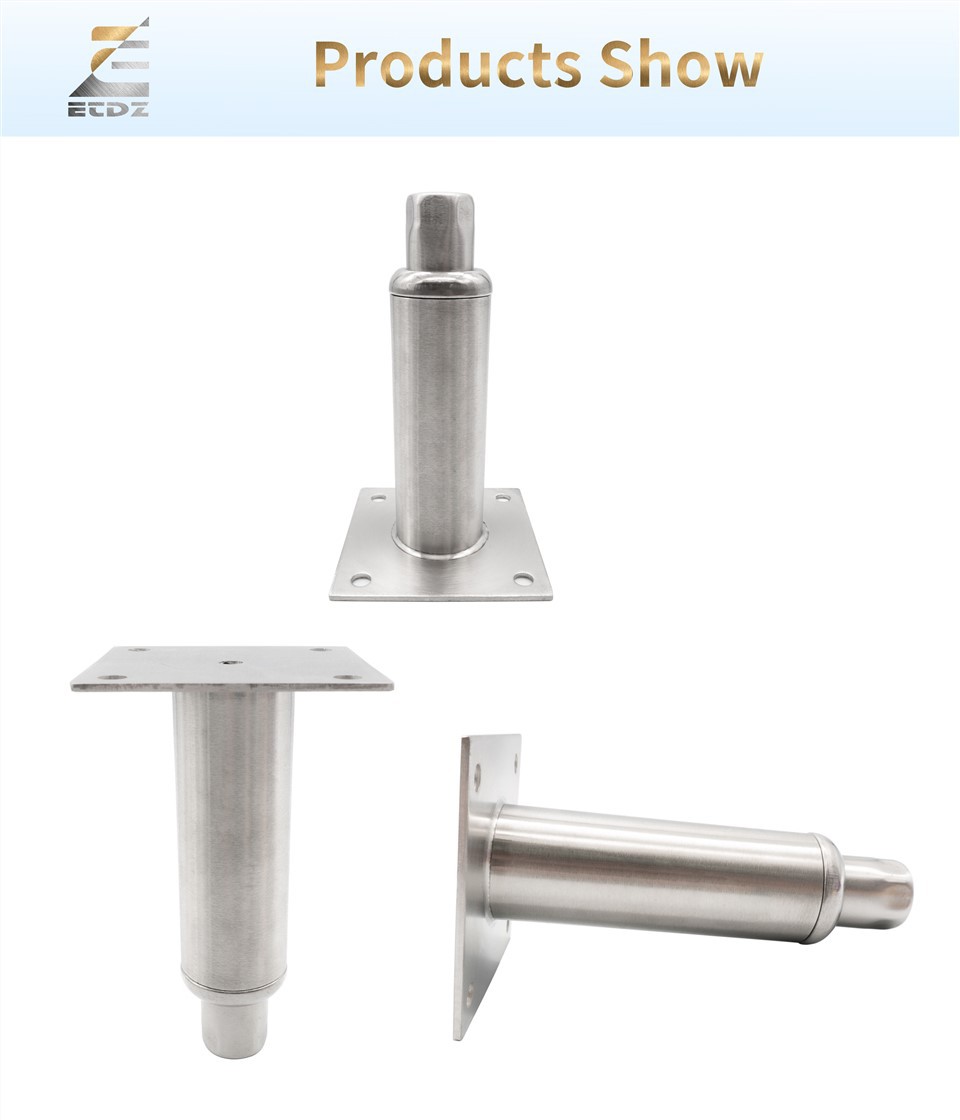 Equipment Leg With Mounting Plate Hex Toe